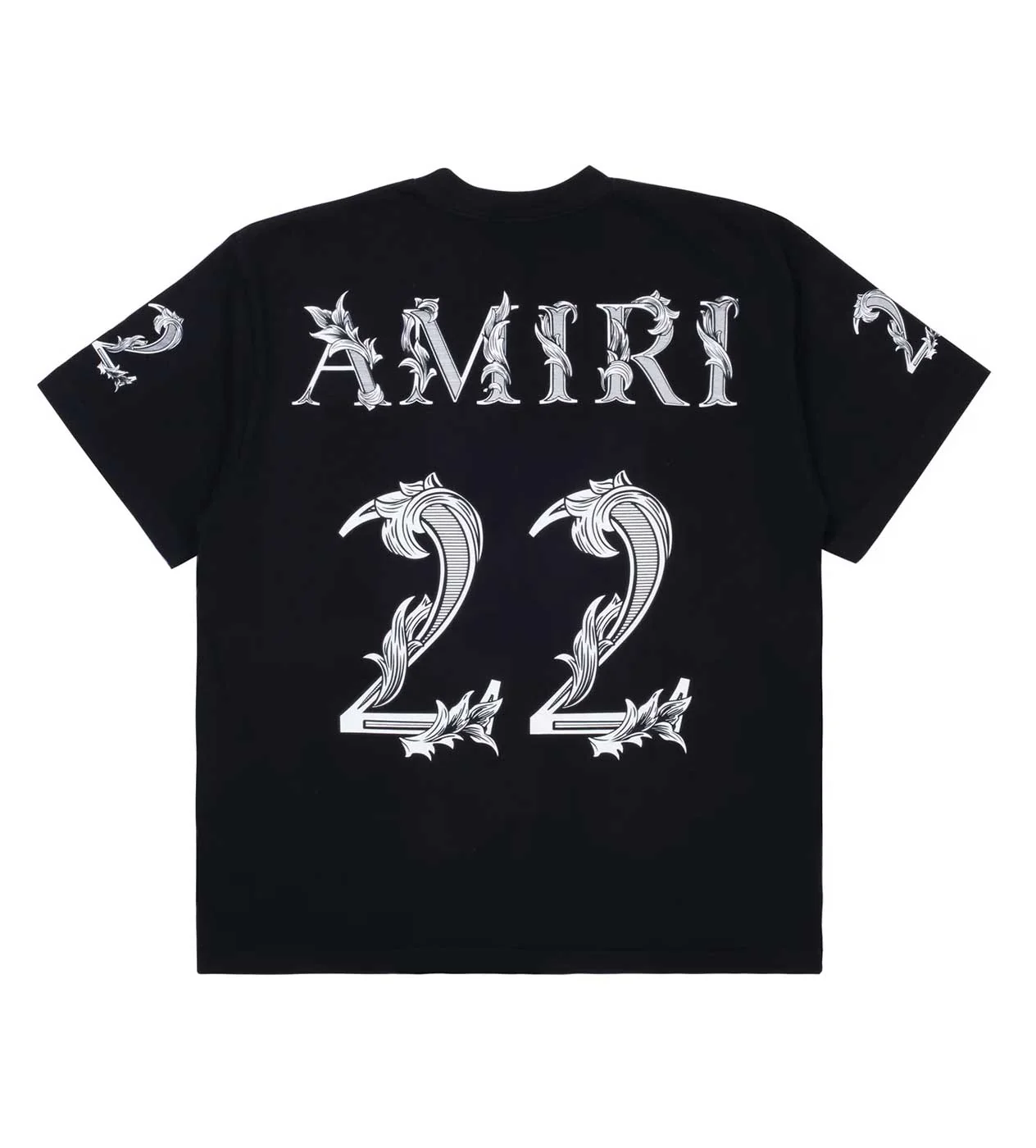 Amiri Oversized 22 Tee Black - Image 2