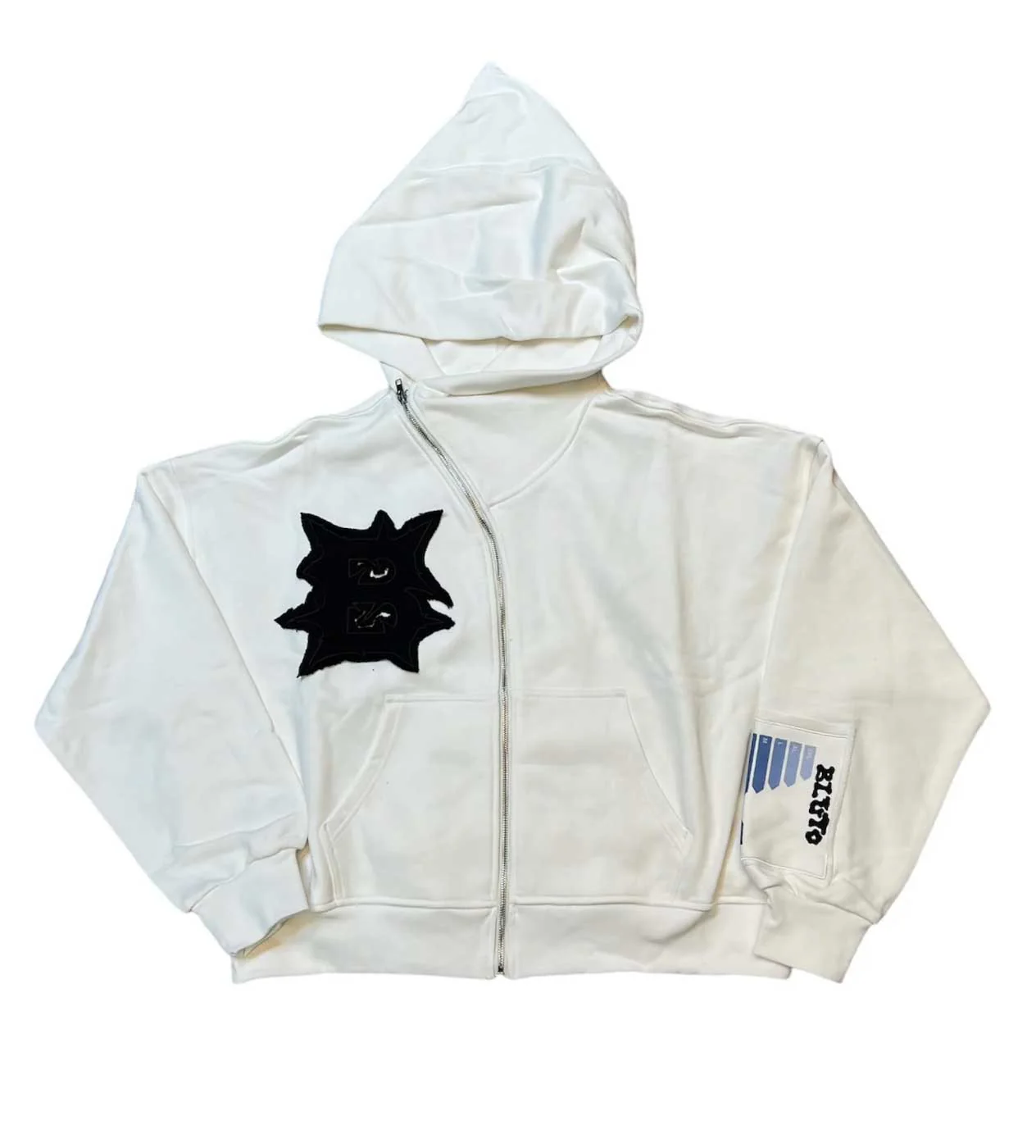 Billionaire Studios Bluto White Zip Up Hoodie - Image 3