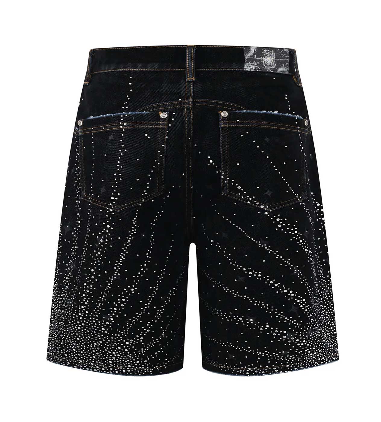 Birth of Royal Child 20k Diamond Starlight Denim Shorts Black - Image 2
