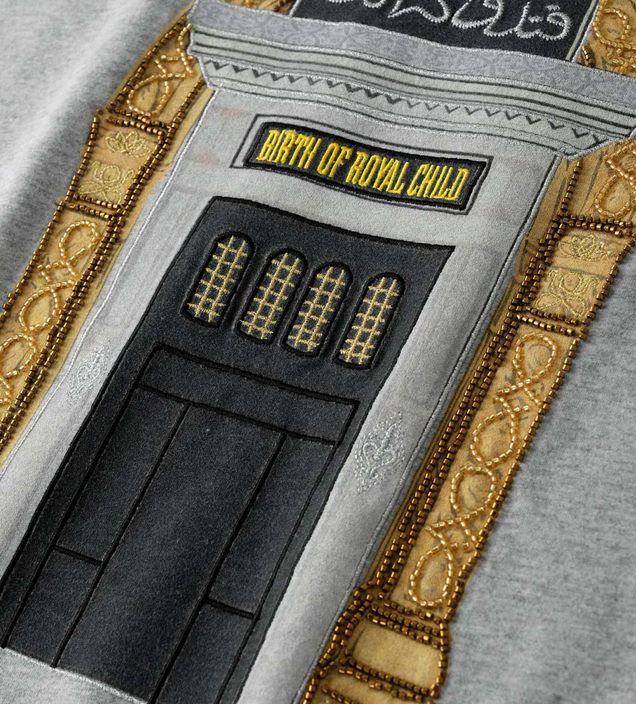 Birth of Royal Child Aswan Hotel Tee Grey - Image 3
