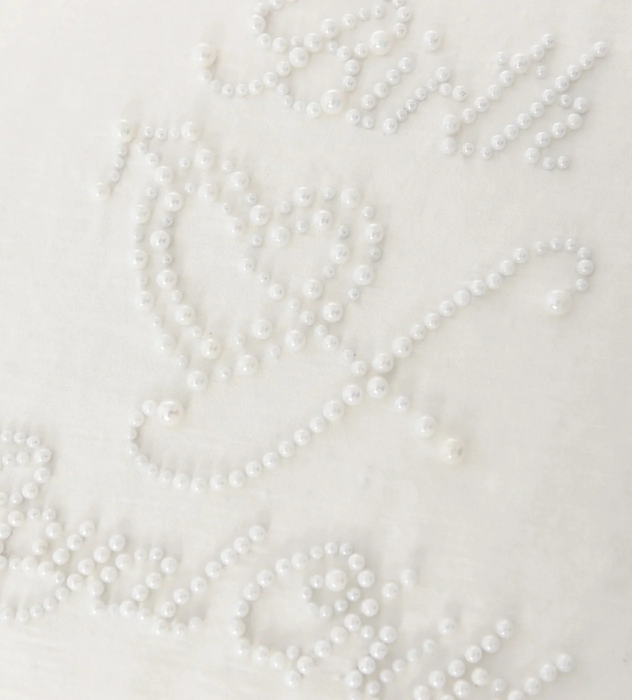 Birth of Royal Child Pearl Patchwork Tee White - Image 3