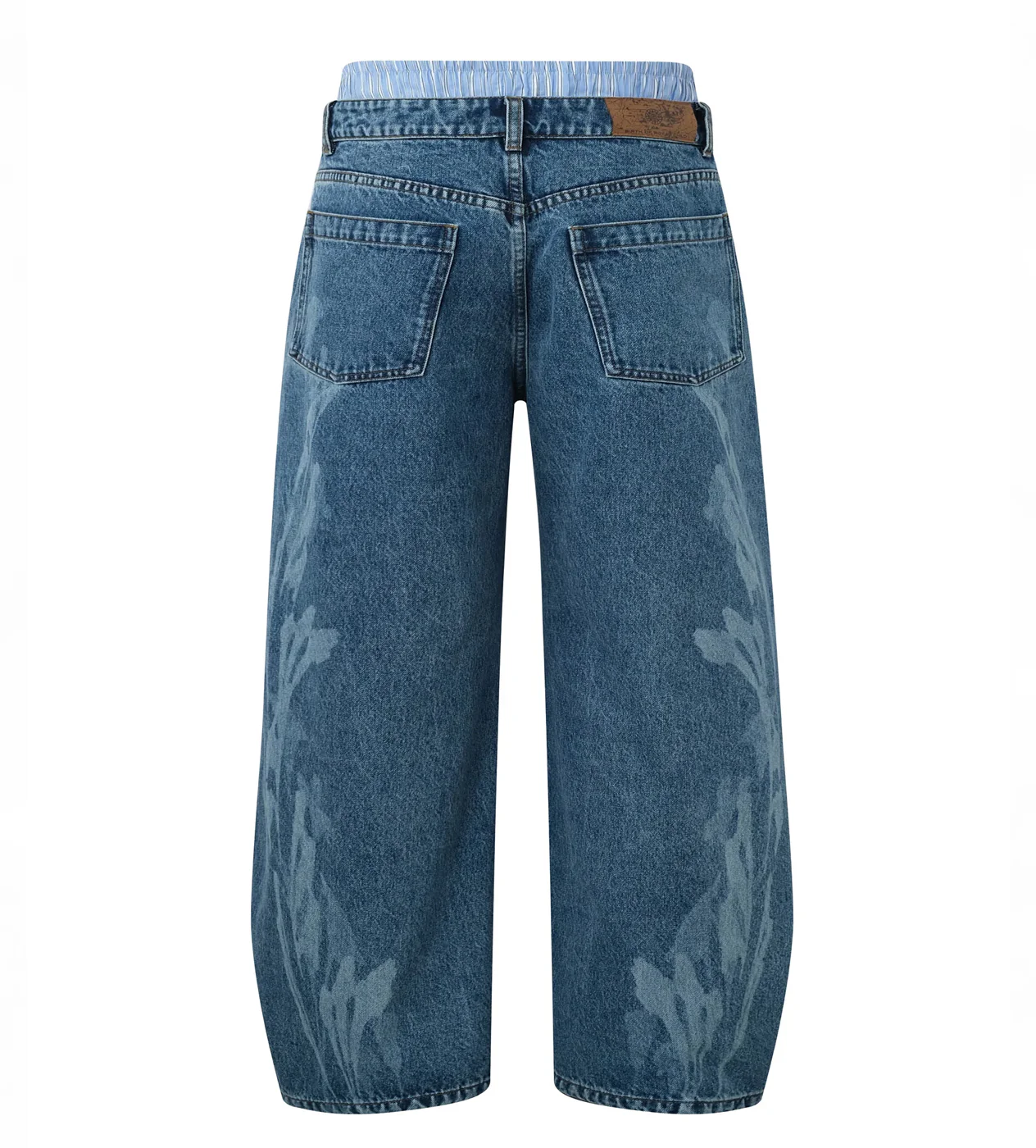 Birth of Royal Child Royal Fluid Dual Waist Baggy Denim - Image 2