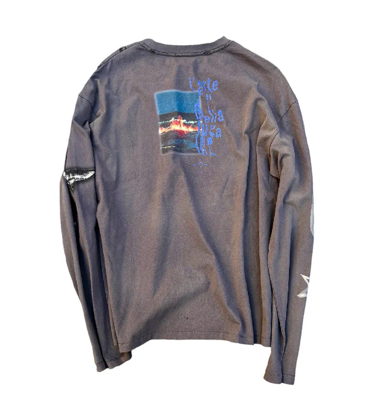 Birth of Royal Child Sunset Printed L/S Tee Grey - Image 2