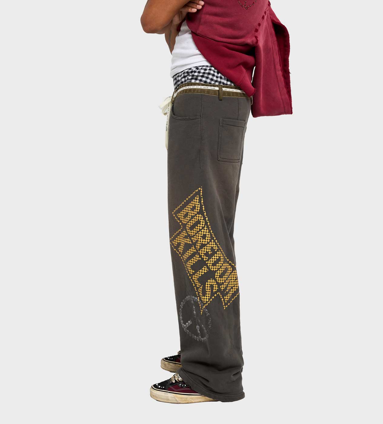Boredom Kills Denim Sweatpants Grey - Image 5