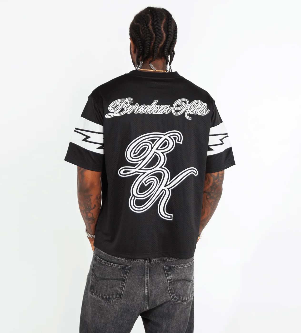 Boredom Kills Mesh Jersey Black - Image 2