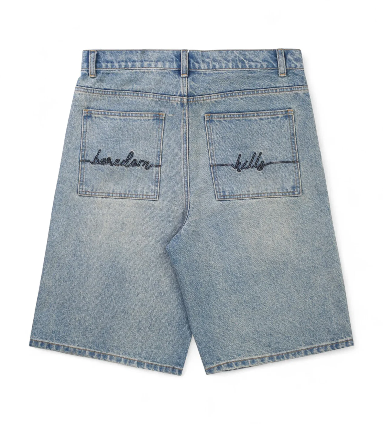 Boredom Kills Pearl Spider Jorts Blue - Image 2