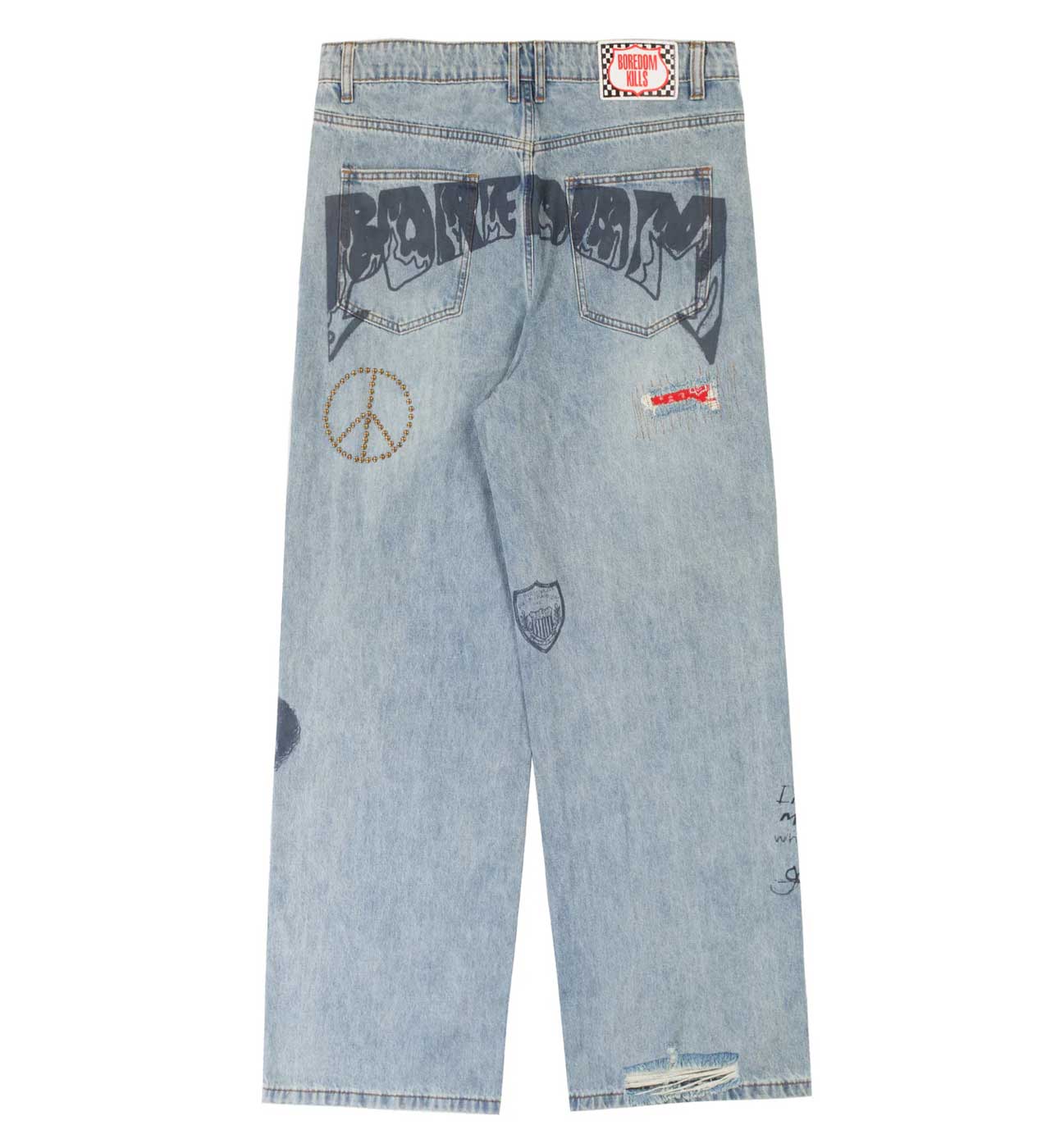 Boredom Kills Scribble Denim Wash - Image 2