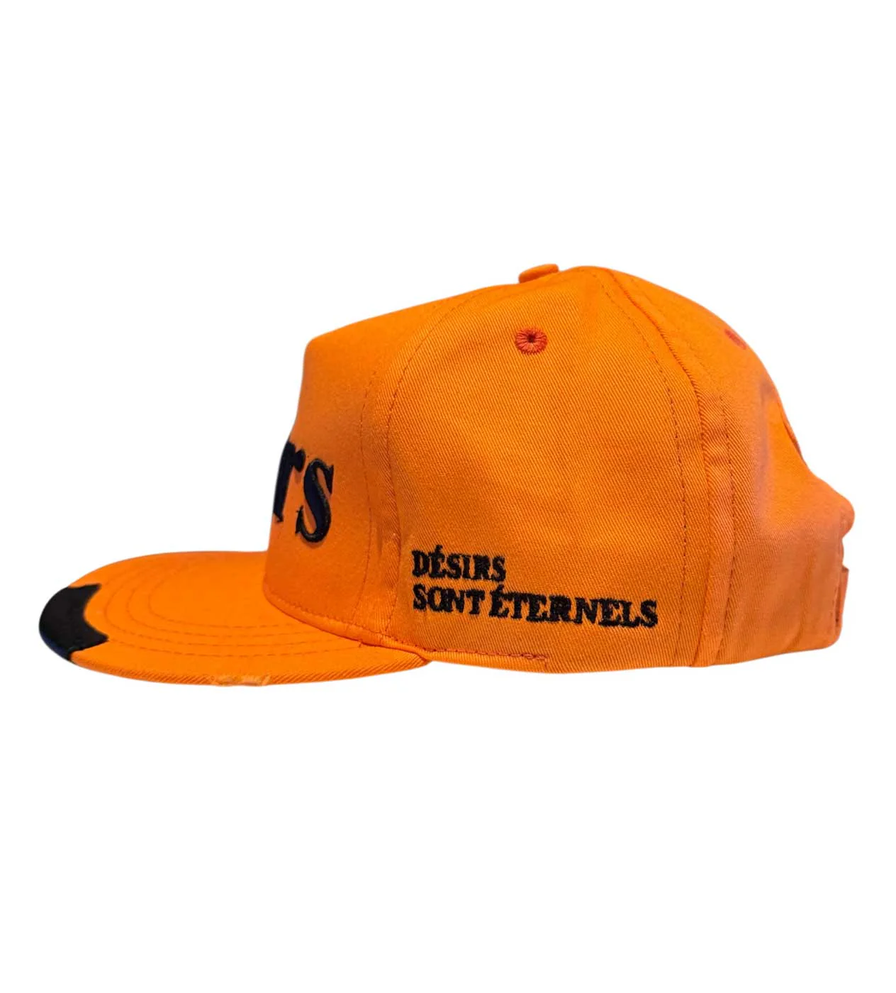 Matiere De Desirs Leather Patch Hat Orange - Image 2