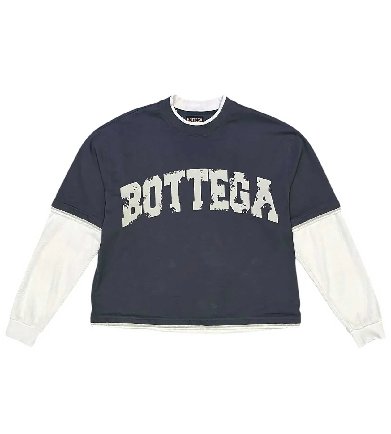 Bottega Desires War L/S Thermal Tee Navy - Image 2