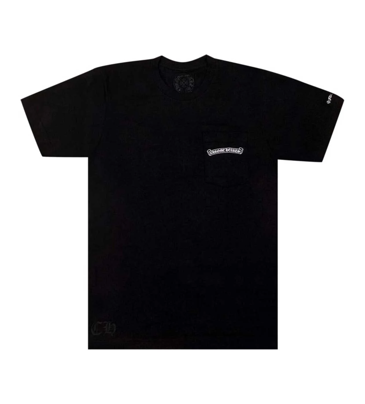 Chrome Hearts Scroll Logo Black tee - Image 2