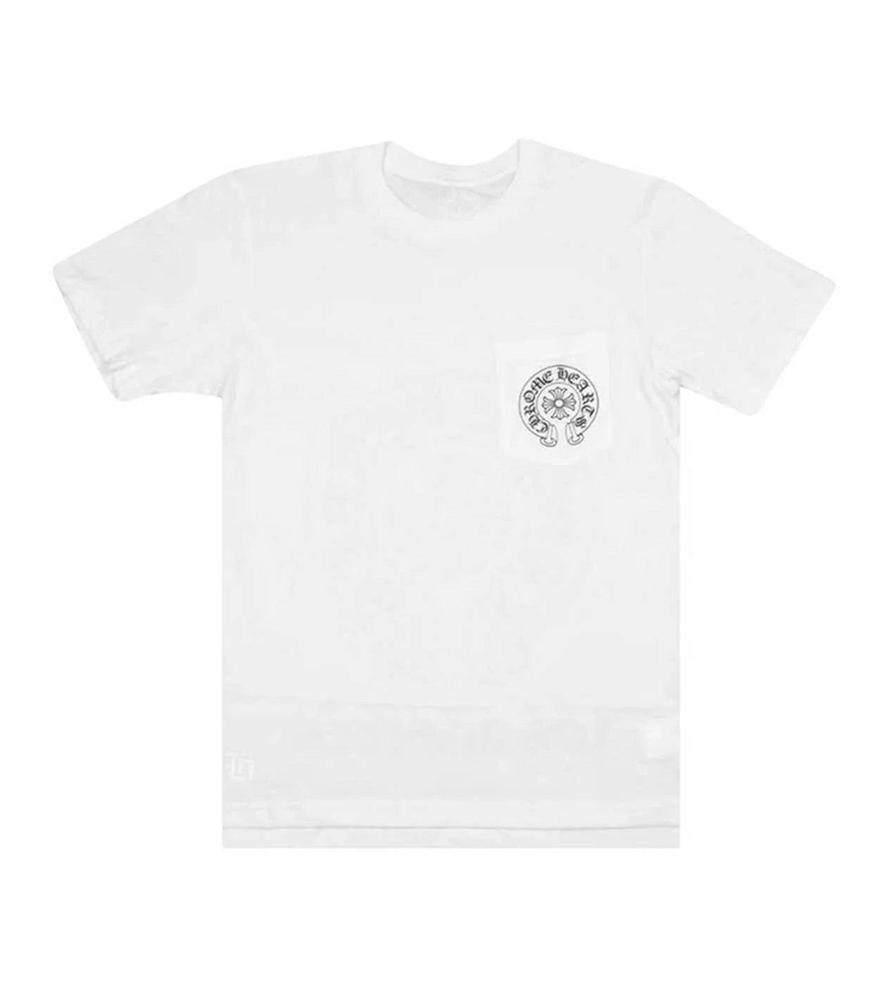 Chrome Hearts Horseshoe Logo Pocket White Tee - Image 2