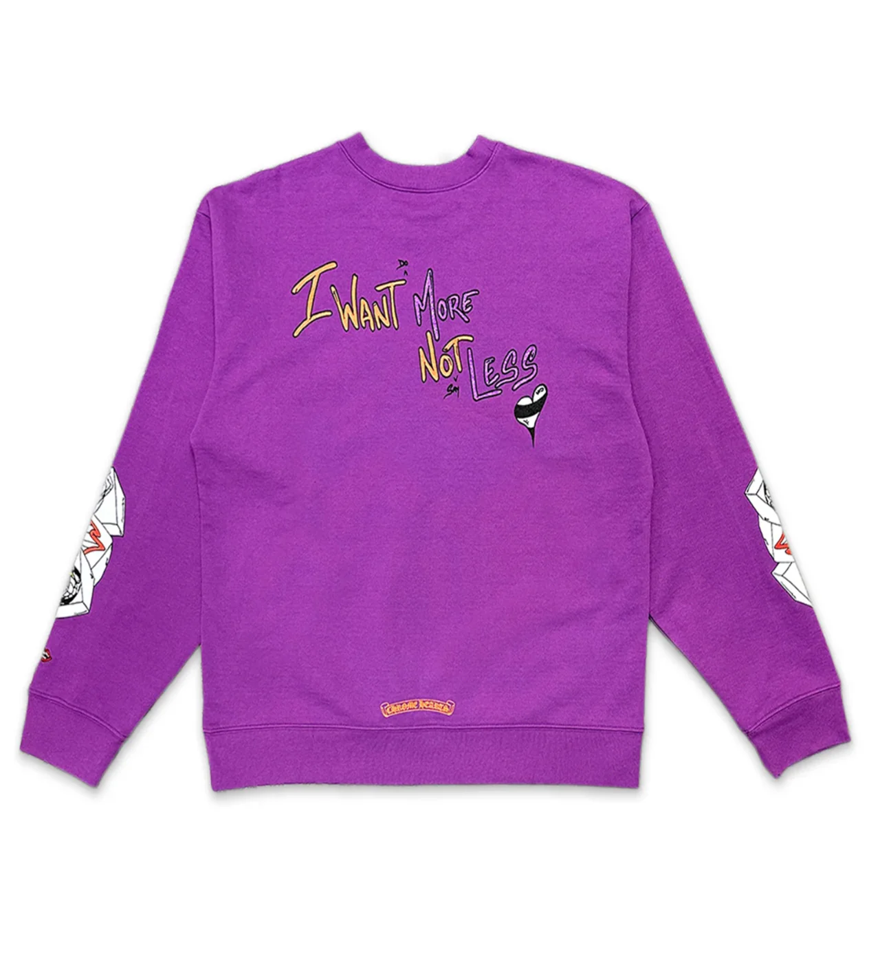 Chrome Hearts Matty Boy 'I Want More' Crewneck Purple - Image 2