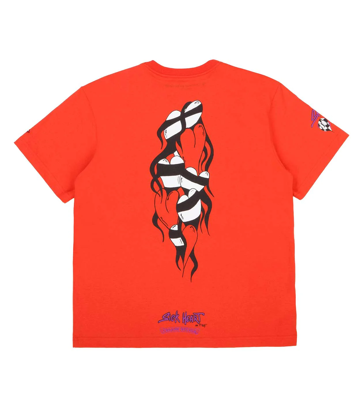 Chrome Hearts Matty Boy Spark the Heart Pocket Tee Red - Image 2