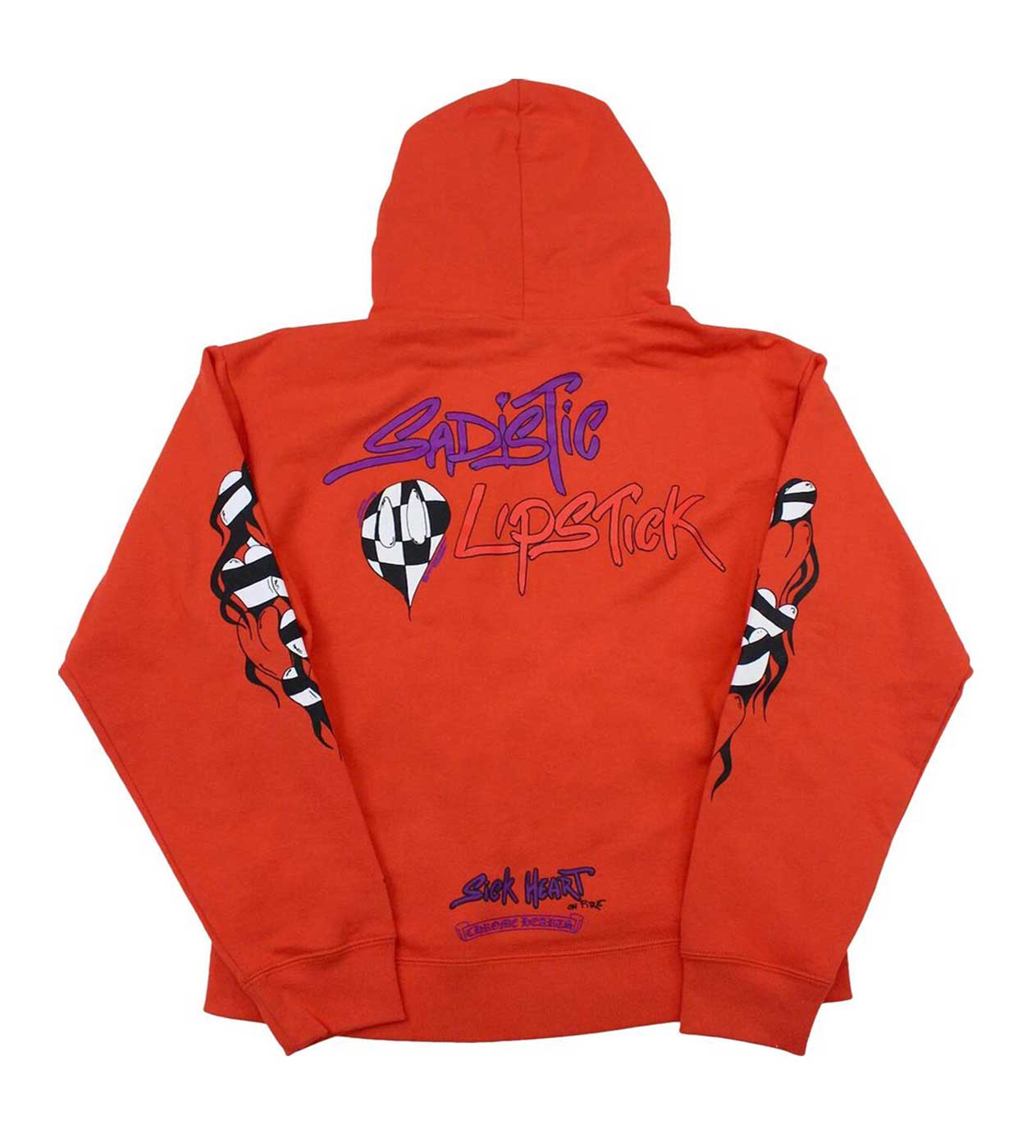 Chrome Hearts Matty Boy Spark the Heart Hoodie Red - Image 2