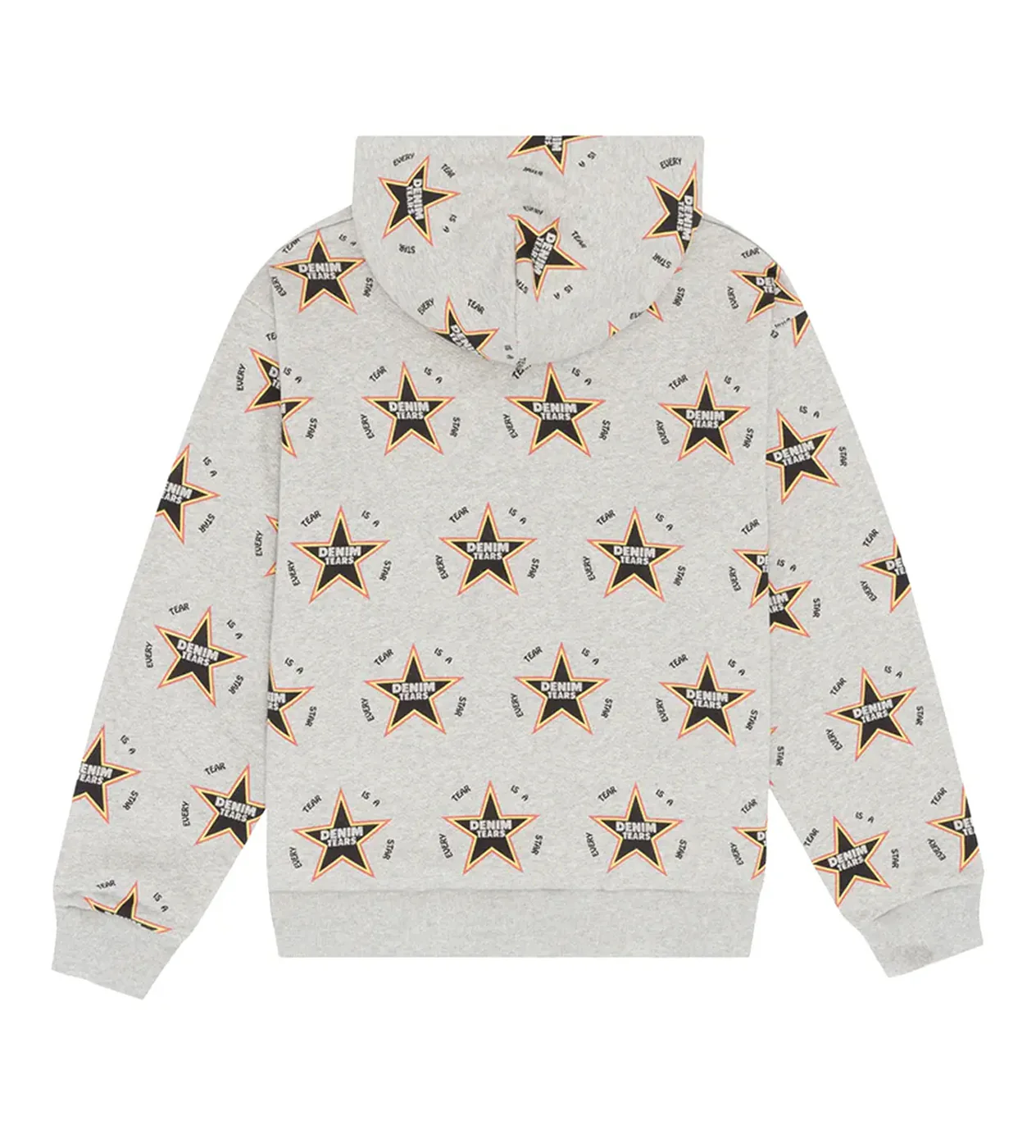 Denim Tears Every Tear Is A Star Hoodie Grey - Image 2