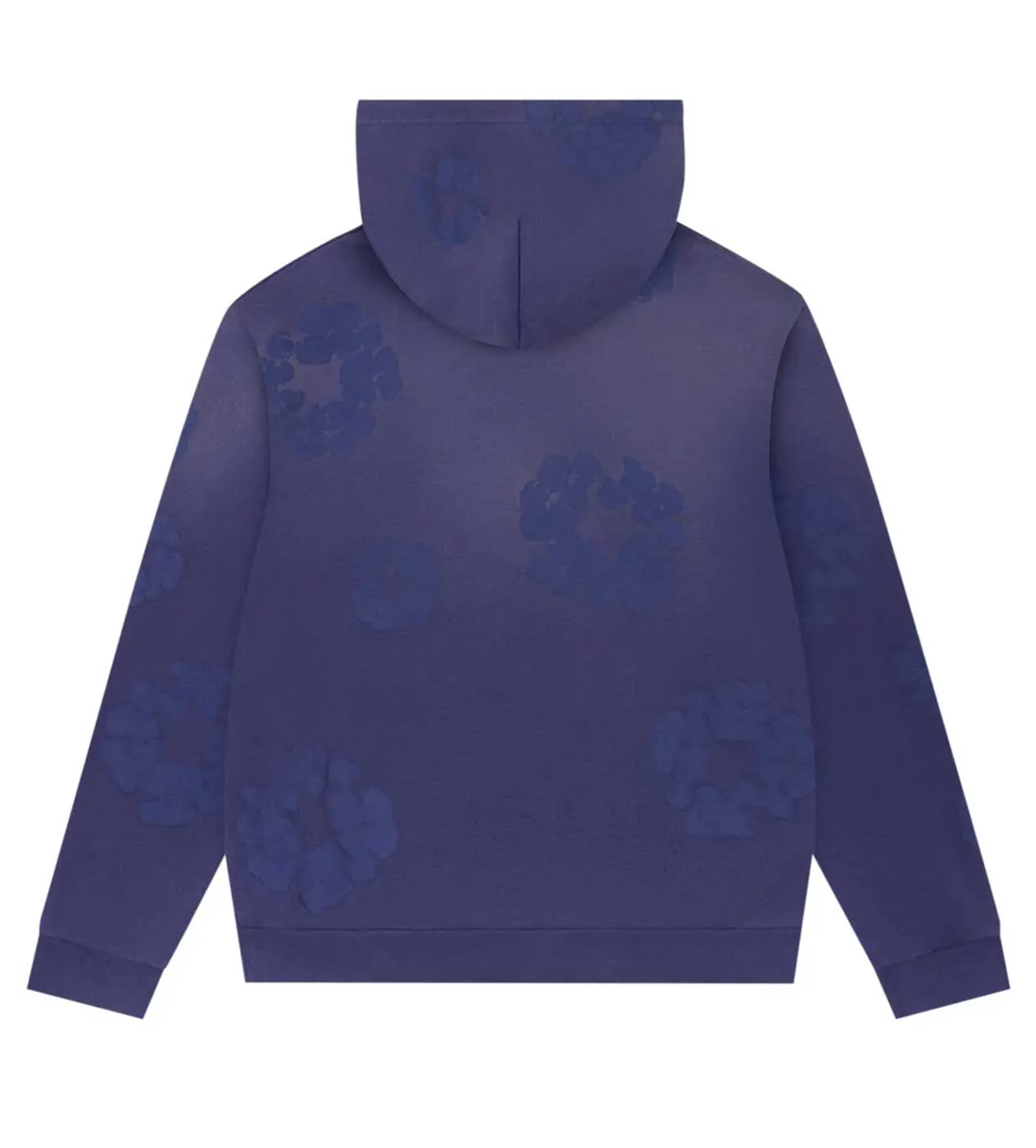 Denim Tears Mono Wreath Hoodie Navy - Image 2