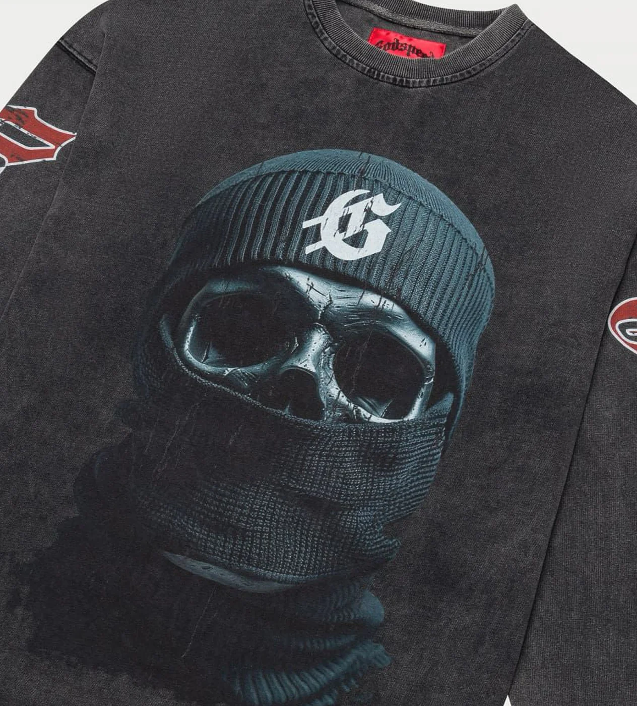 Godspeed Balaclava Szn L/S Tee Washed Grey - Image 3