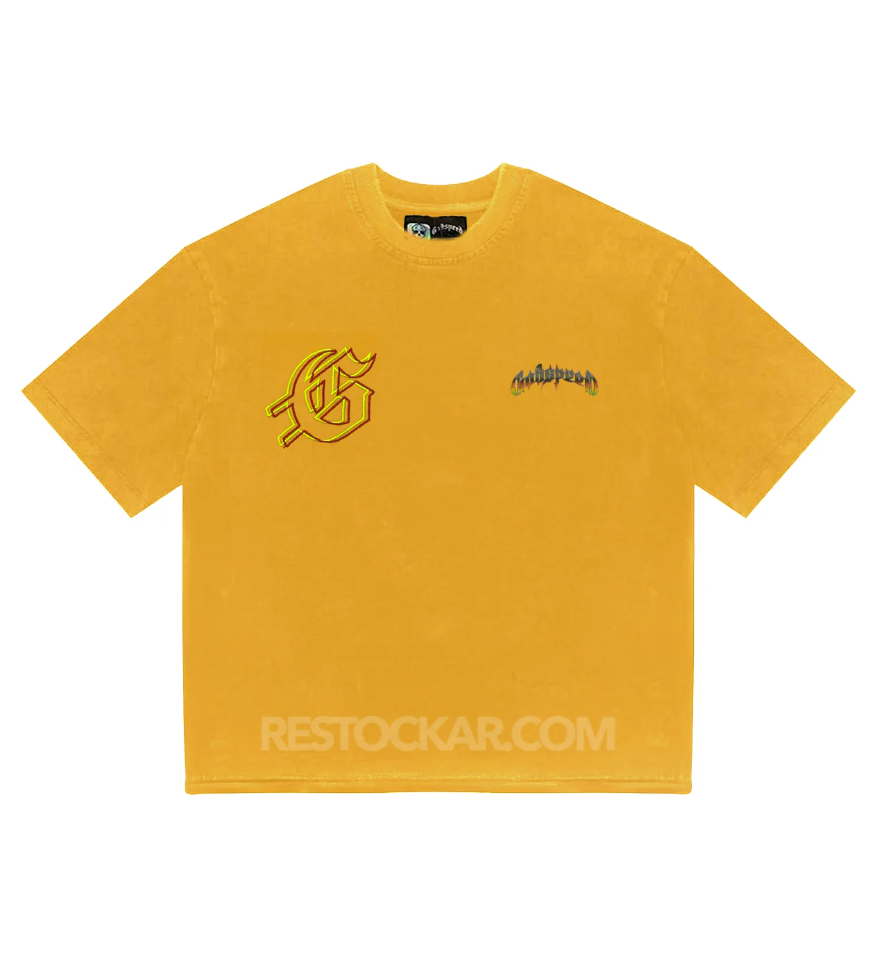 Godspeed Biker Nation Tee Mustard Yellow - Image 2