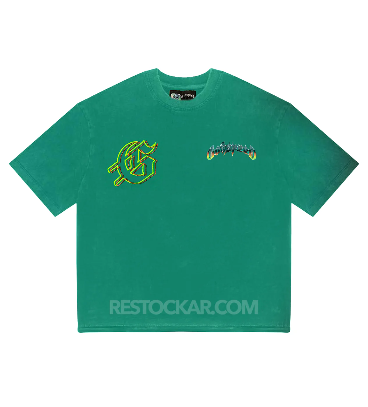Godspeed Biker Nation Tee Shamrock Green - Image 2
