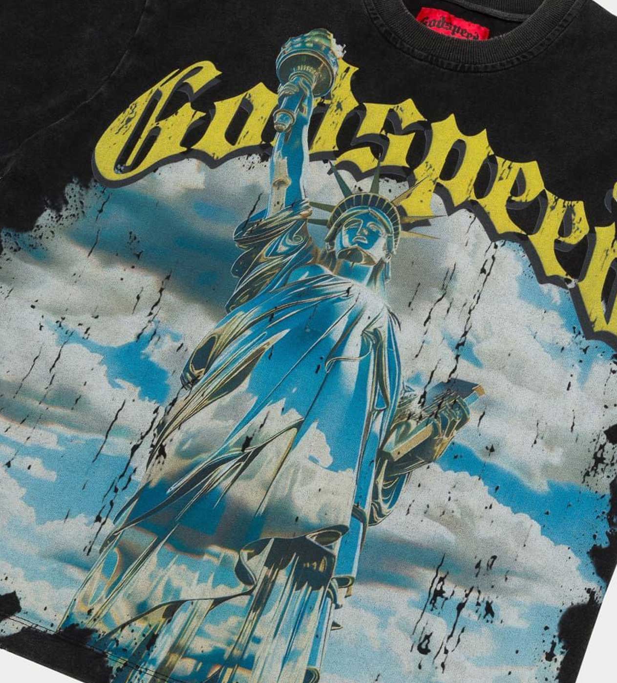 Godspeed Chrome Liberty Tee Black Wash - Image 3