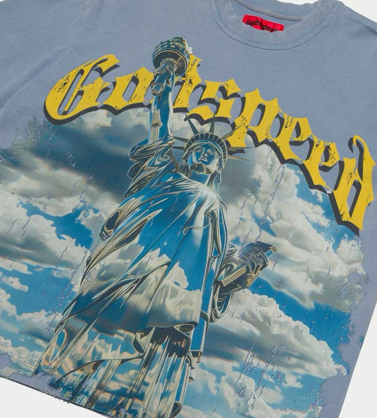 Godspeed Chrome Liberty Tee Sky Blue - Image 3