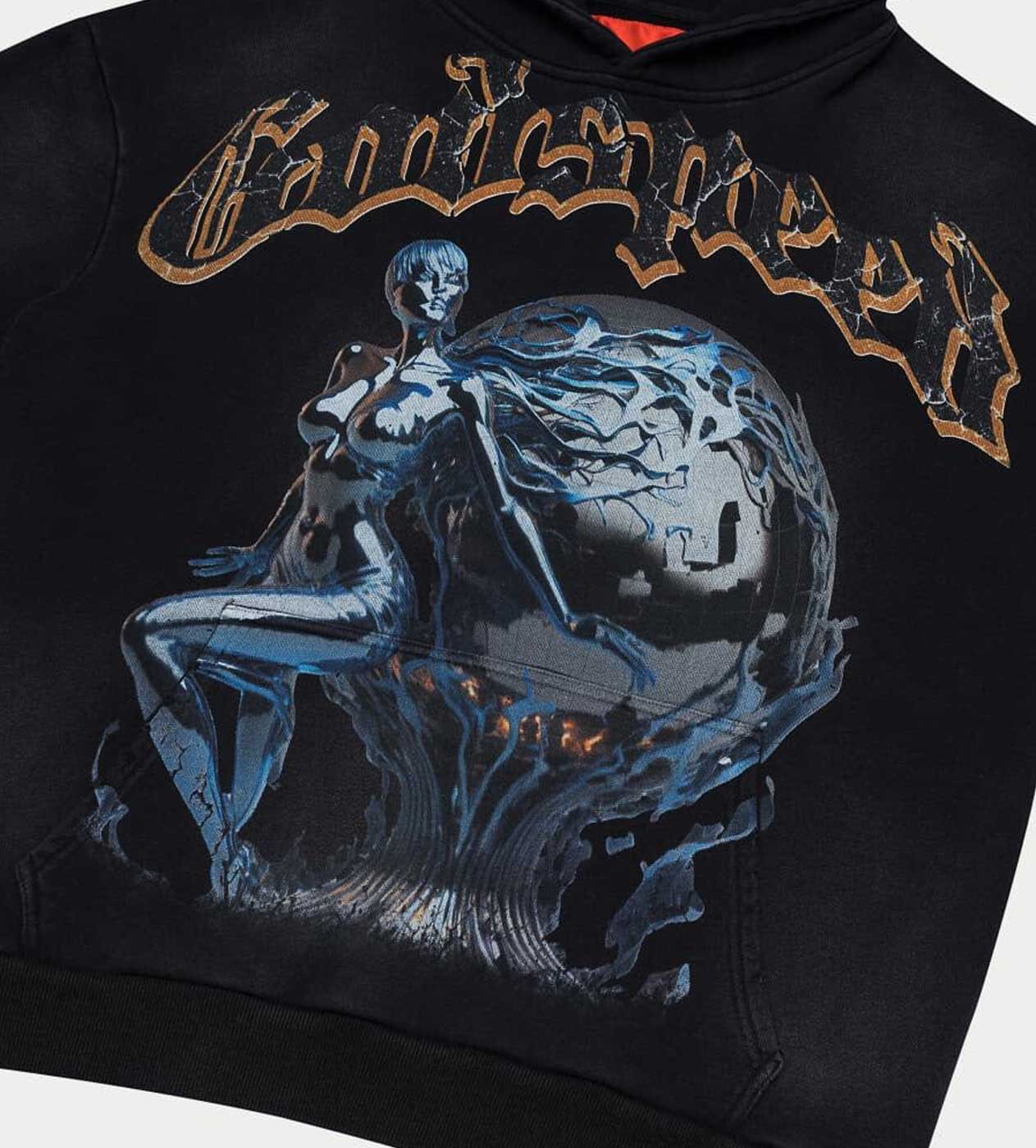 Godspeed Chrome Seduction Hoodie Black Wash - Image 3