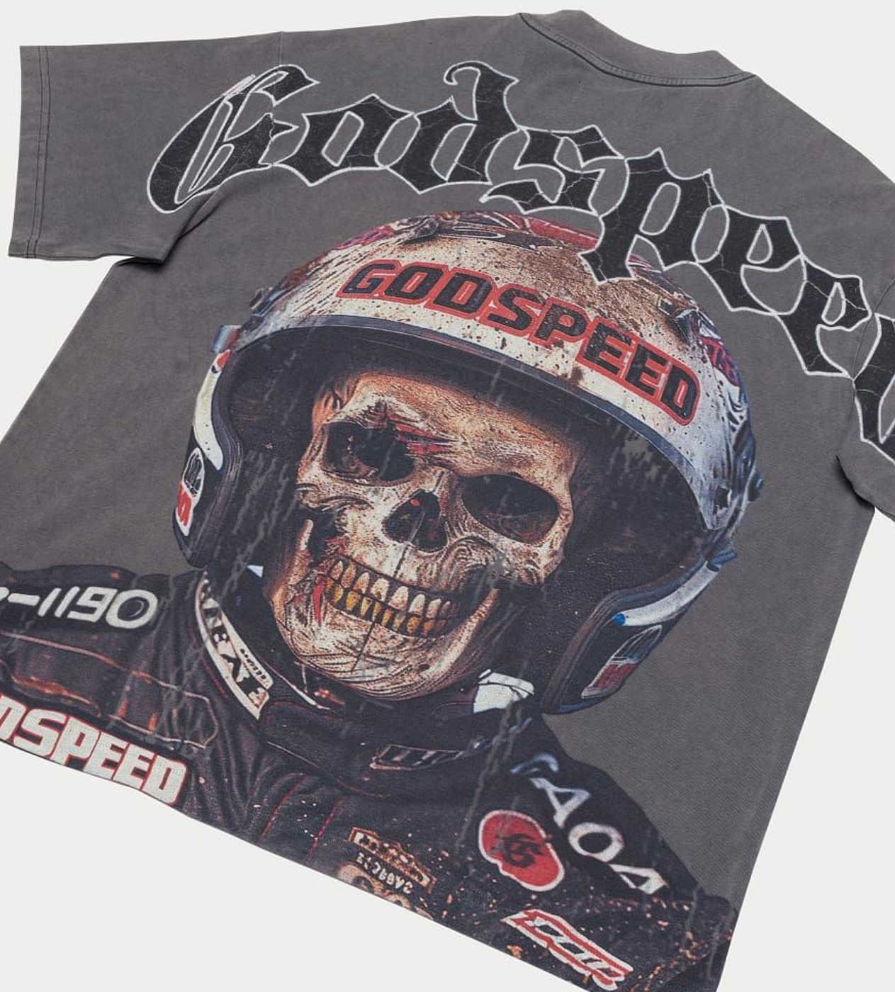 Godspeed Speedracer Tee Grey Wash - Image 3