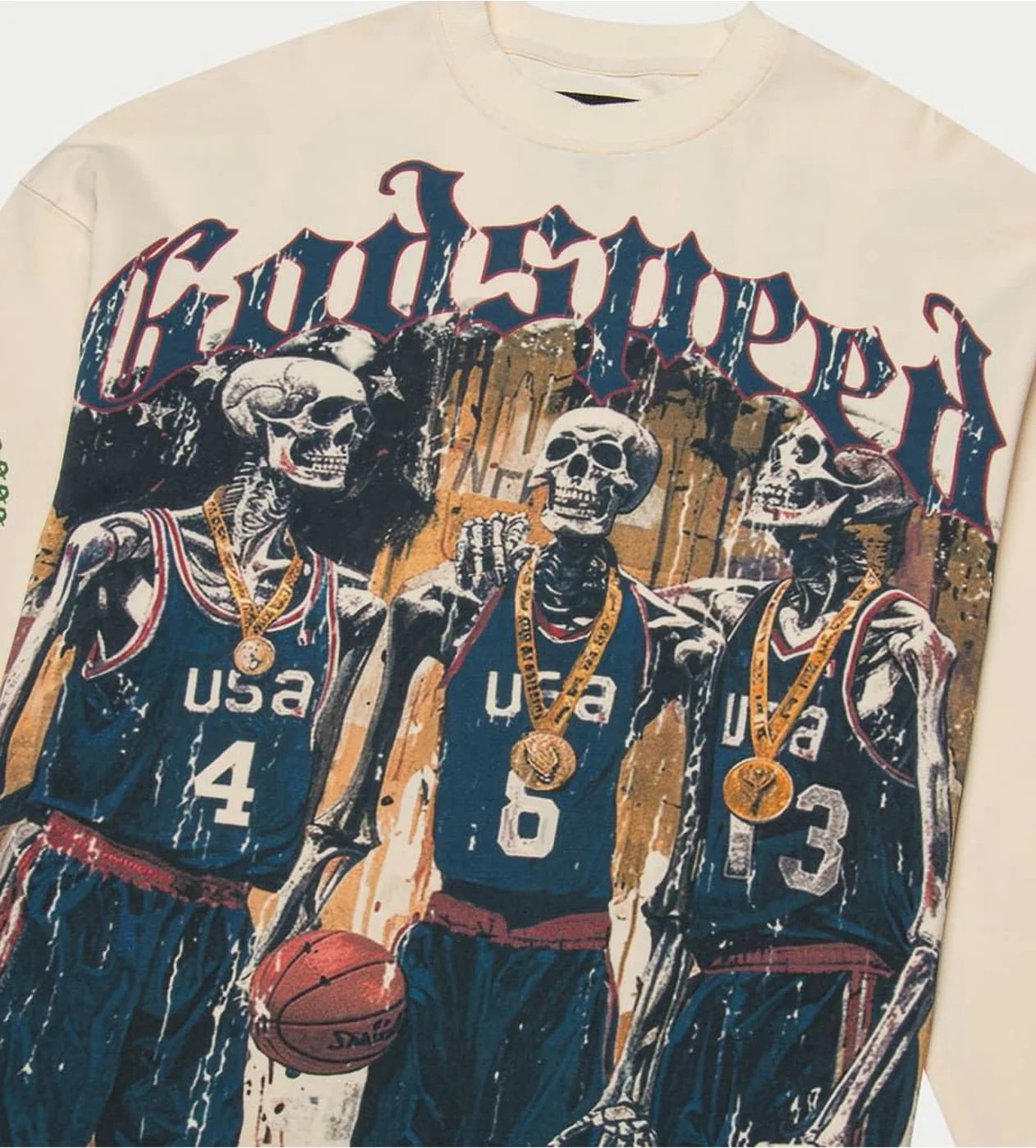 Godspeed Dream Team '24 L/S Tee Bone - Image 3