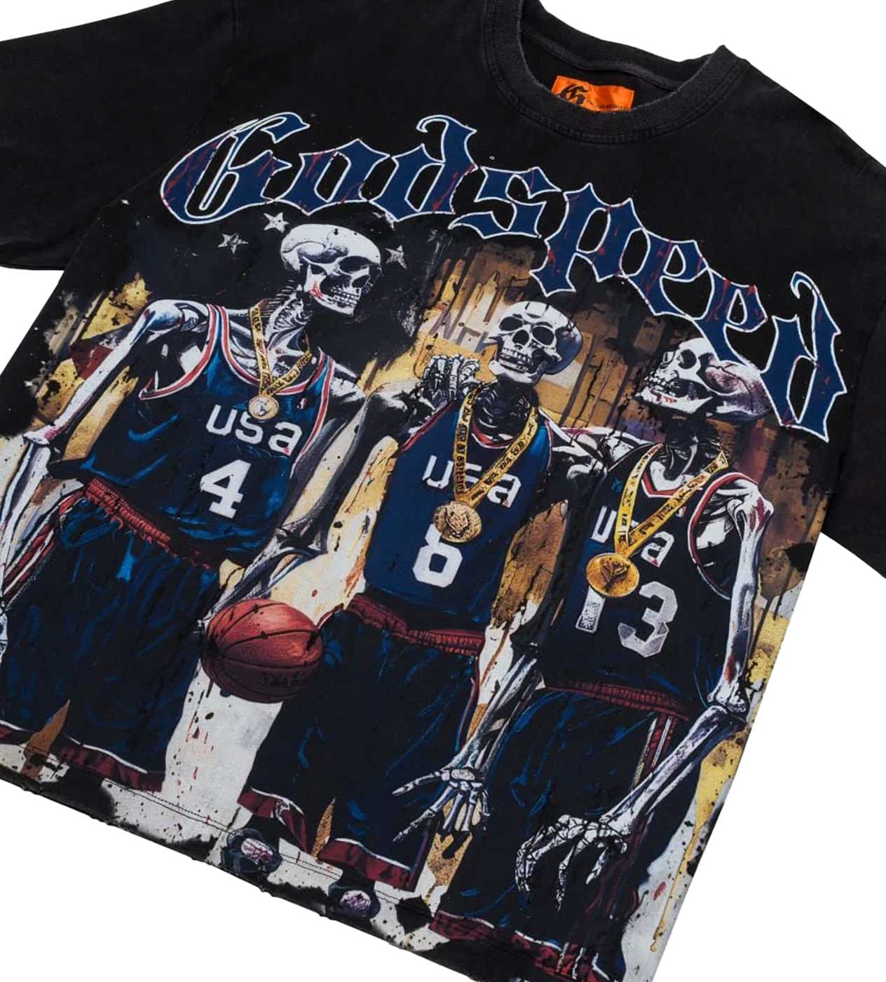 Godspeed Dreamteam 24 Tee Black Wash - Image 2