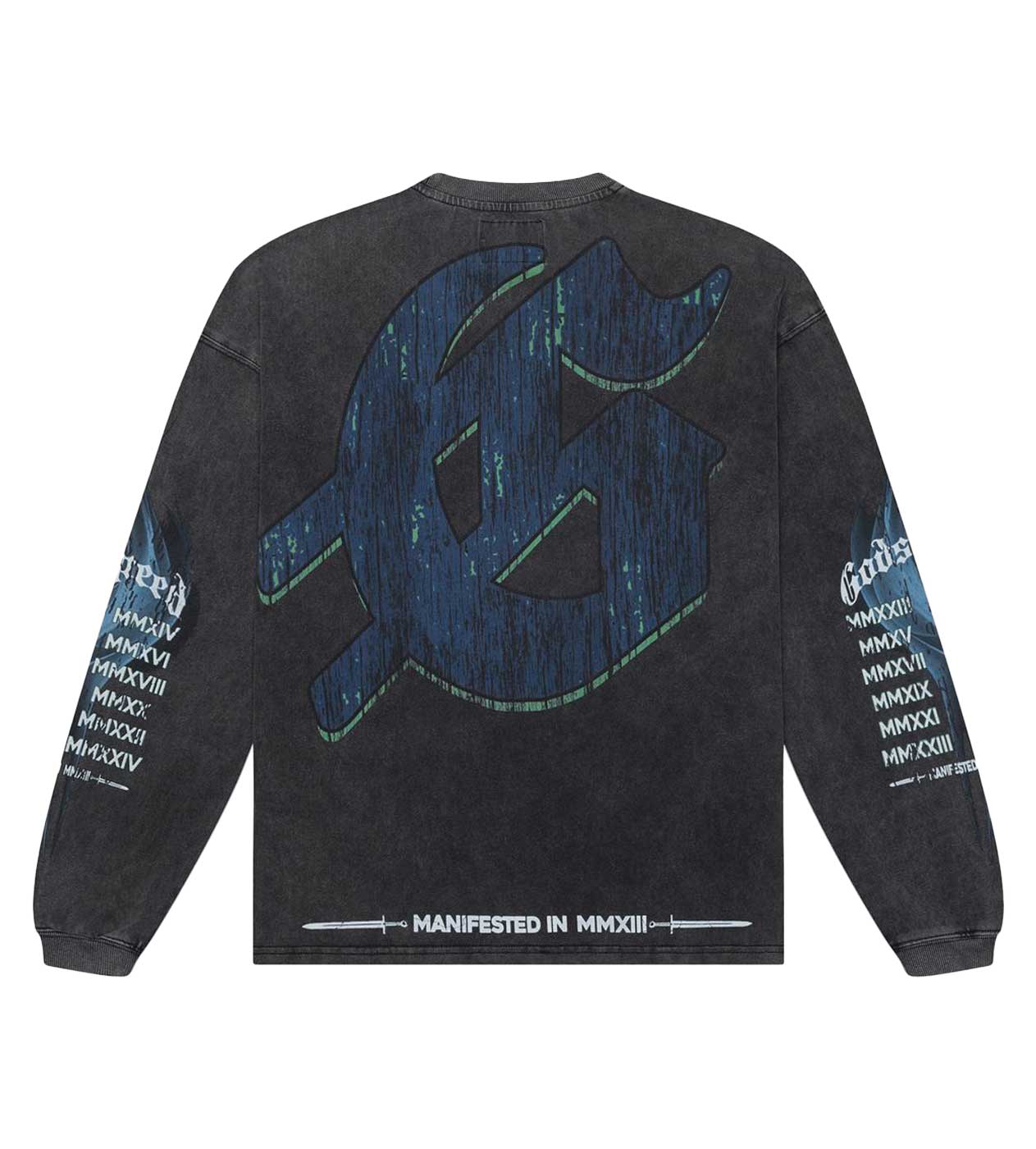 Godspeed F.T.D L/S Tee Grey Wash - Image 2