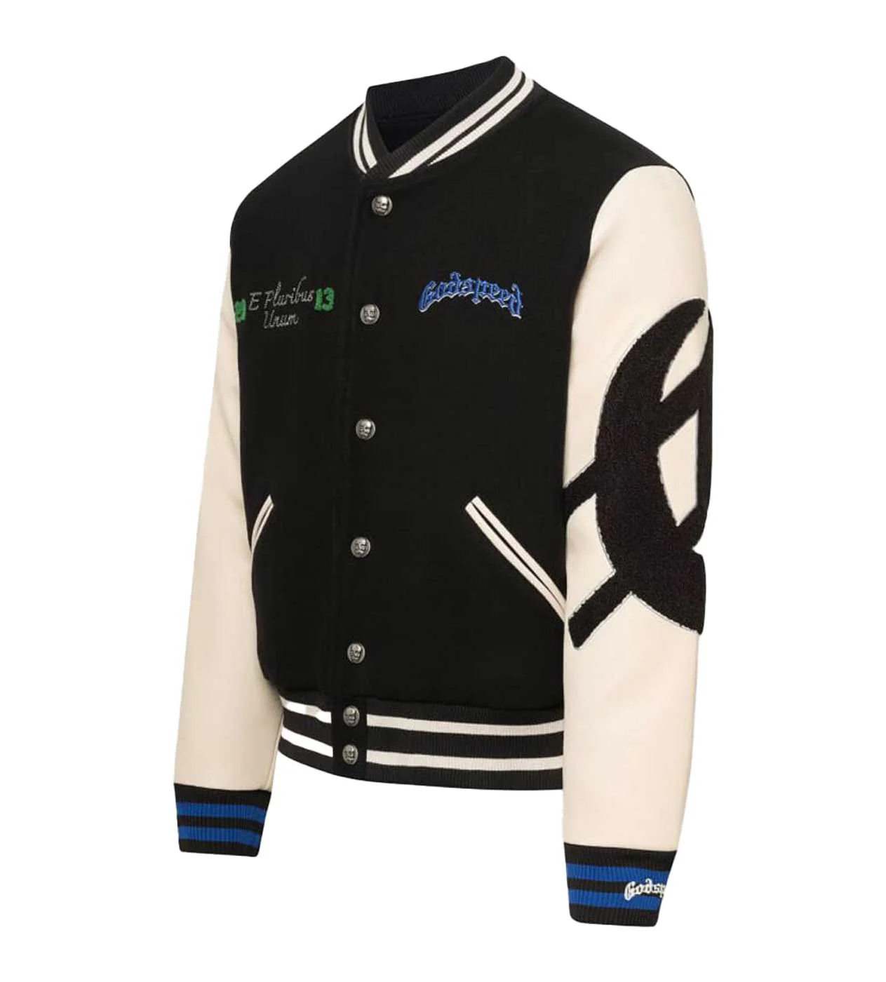 Godspeed F.T.D Varsity Jacket Black/Blue - Image 3
