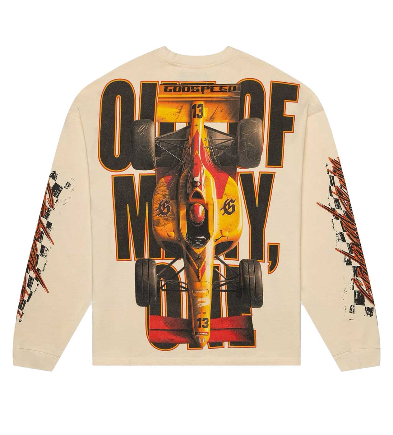 Godspeed F1 Finish Line L/S Tee Bone - Image 2