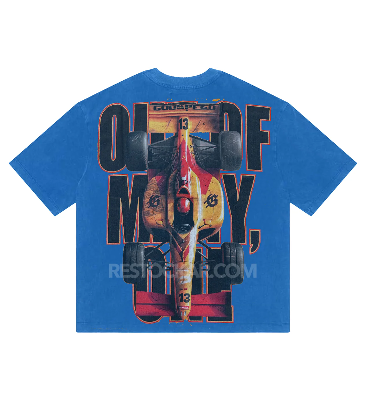 Godspeed F1 Finish Line Tee Blue Wash - Image 2