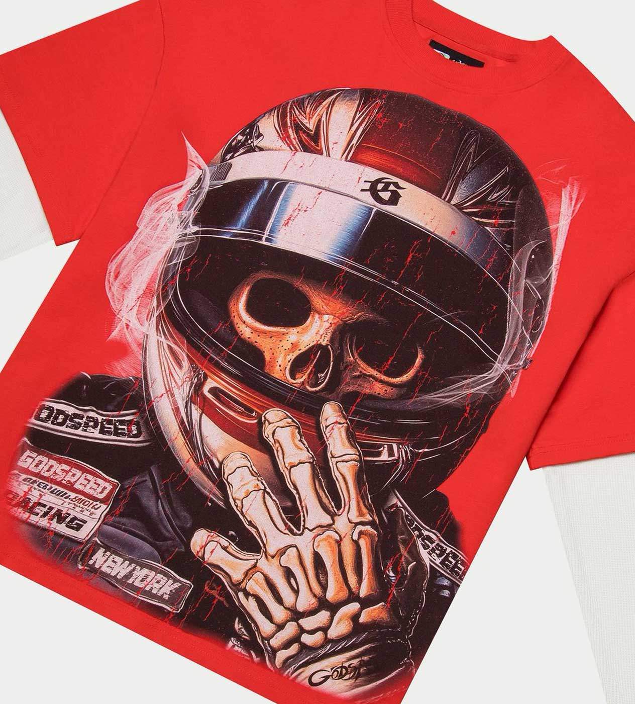 Godspeed F1 World Cup Layered Tee Red - Image 3