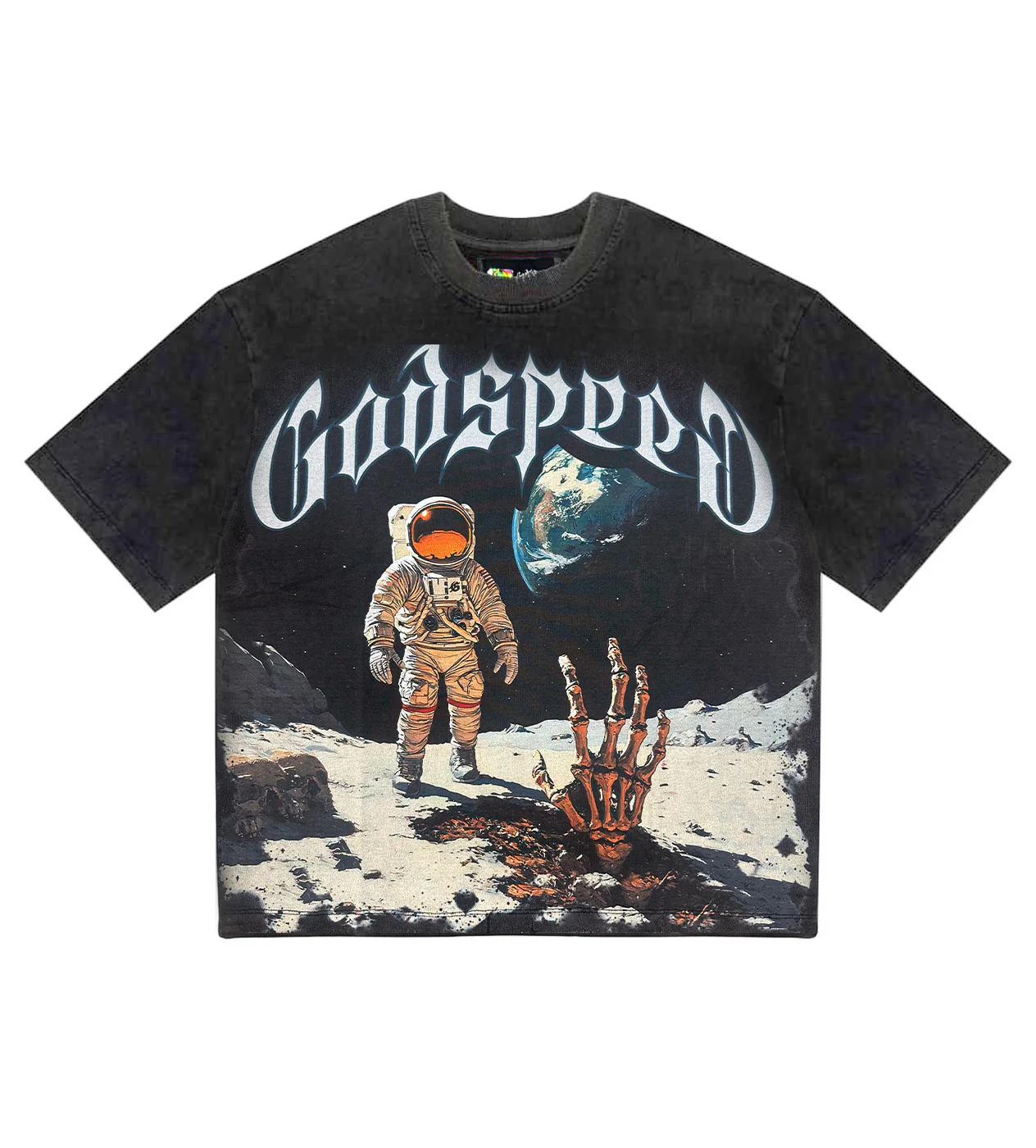 Godspeed First Contact Tee Black Wash
