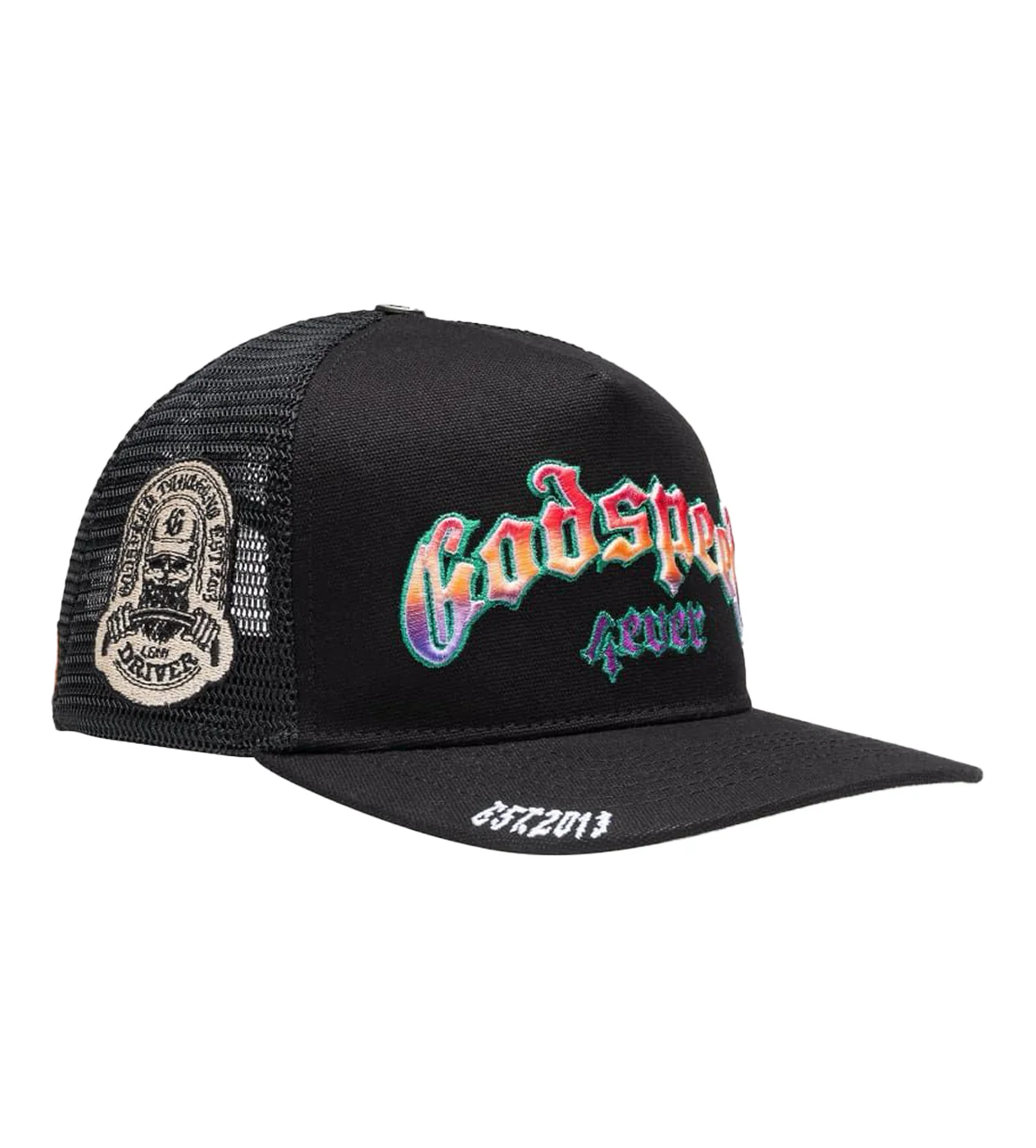 Godspeed Forever Trucker Gradient Hawaiian Hat Black - Image 2