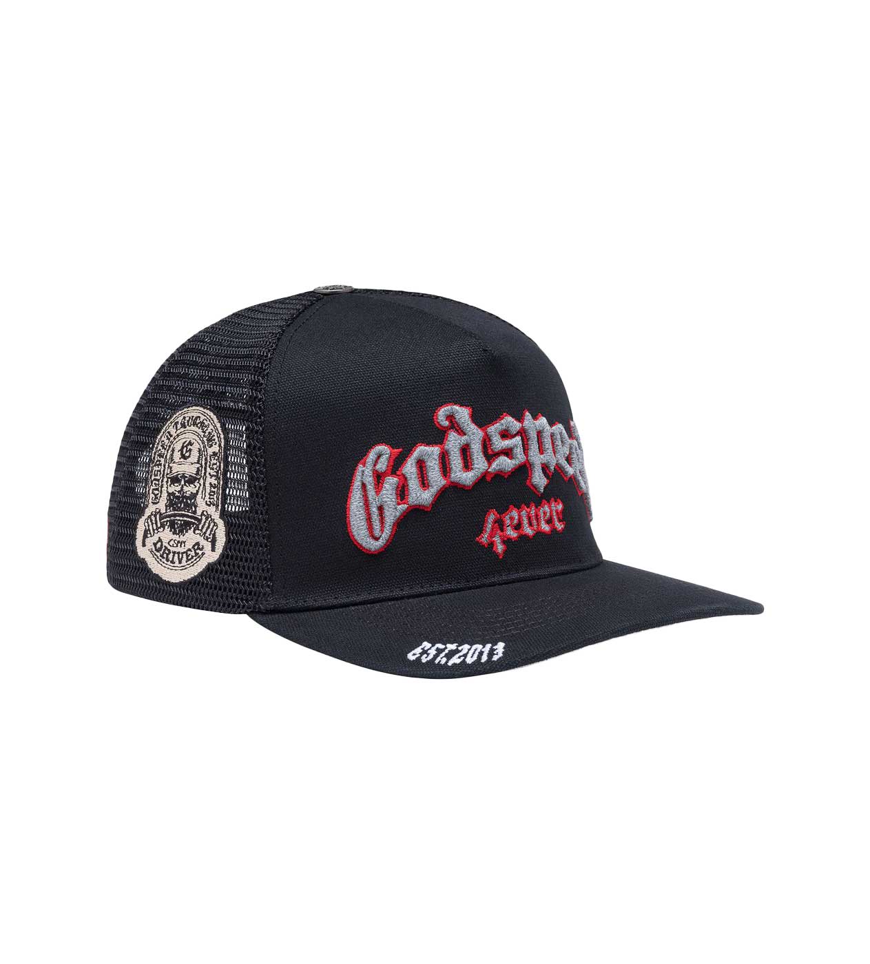 Godspeed Forever Trucker Hat 3M Black/Silver/Red - Image 3