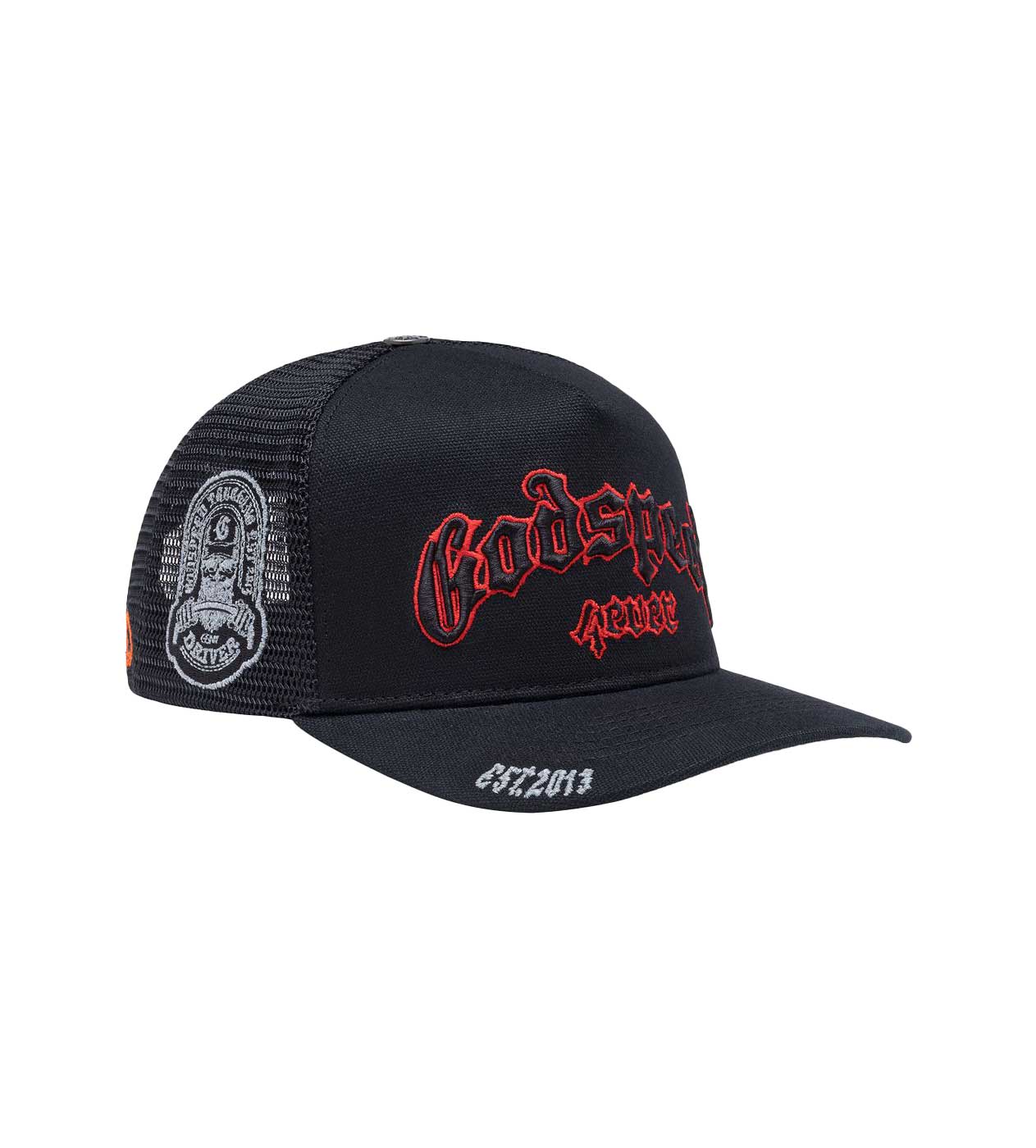 Godspeed Forever Trucker Hat Black/Red - Image 2