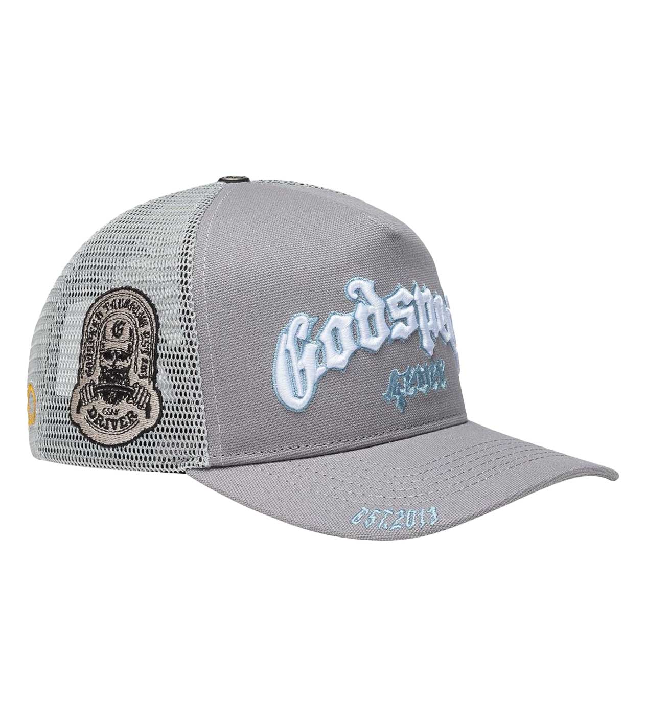 Godspeed Forever Trucker Hat Cool Grey - Image 3