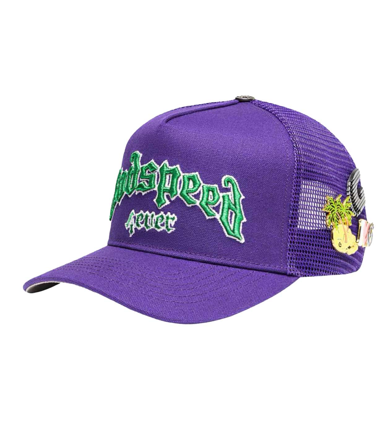 Godspeed Forever Grape Trucker Hat Purple/Green - Image 4