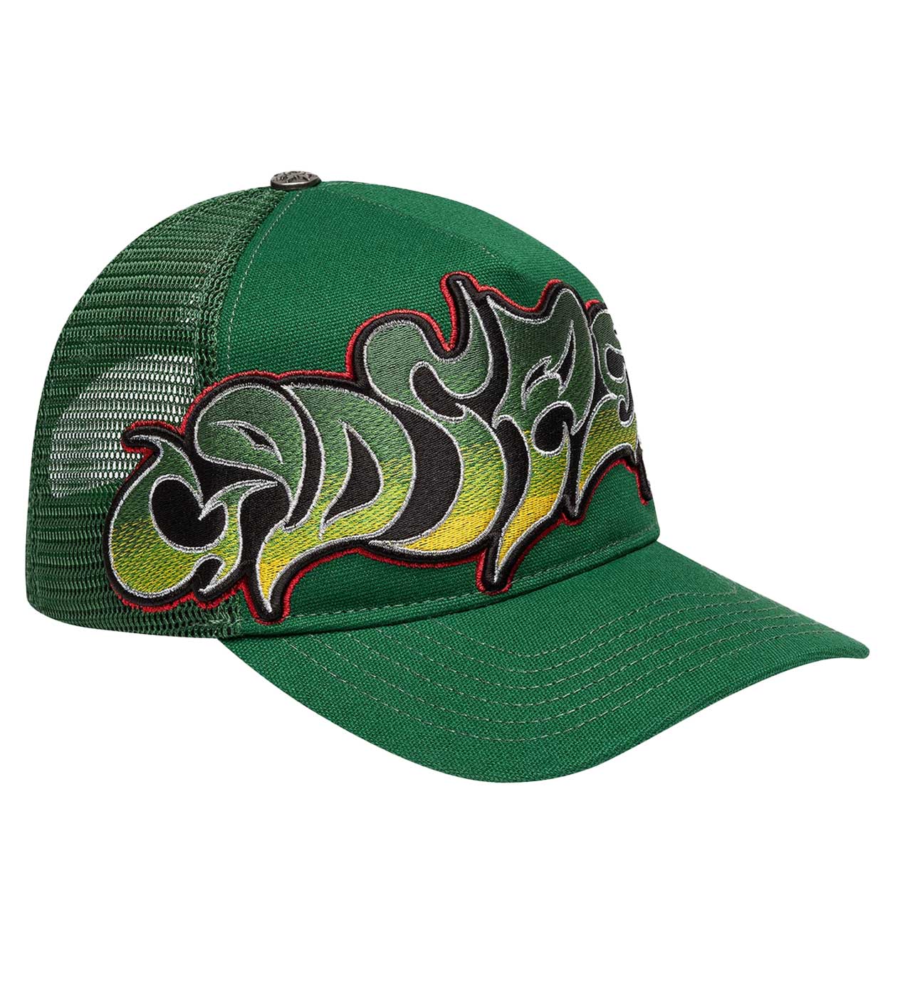 Godspeed Forever Neo Trucker Hat Green/Yellow/Red - Image 2