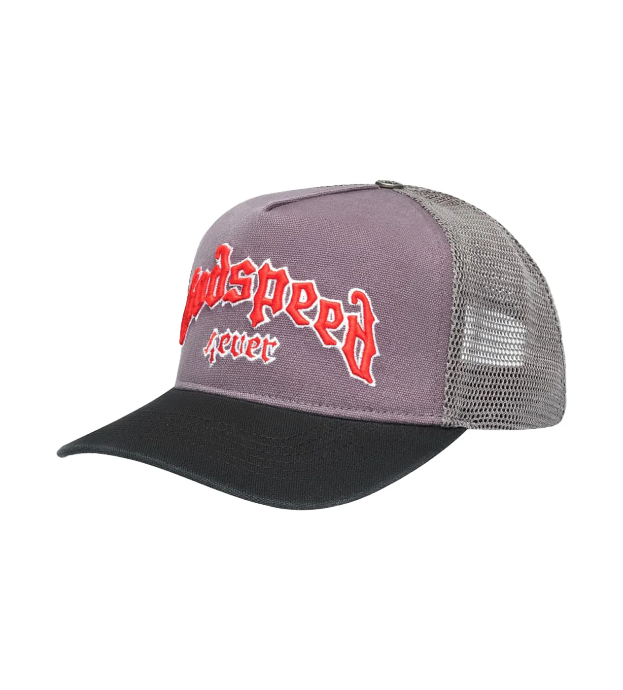 Godspeed Forever Trucker Hat Grey/Red - Image 3
