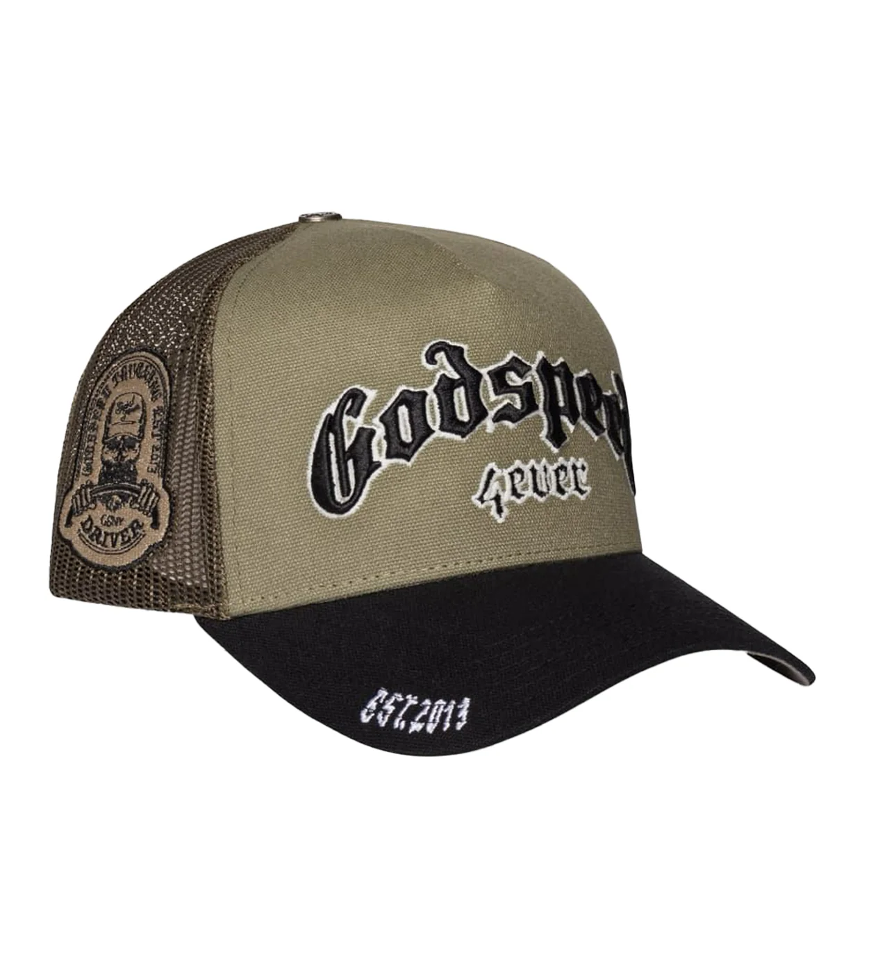 Godspeed Forever Trucker Hat Olive/Black - Image 2