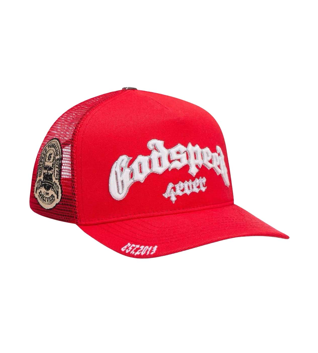 Godspeed Forever Trucker Hat Red - Image 4