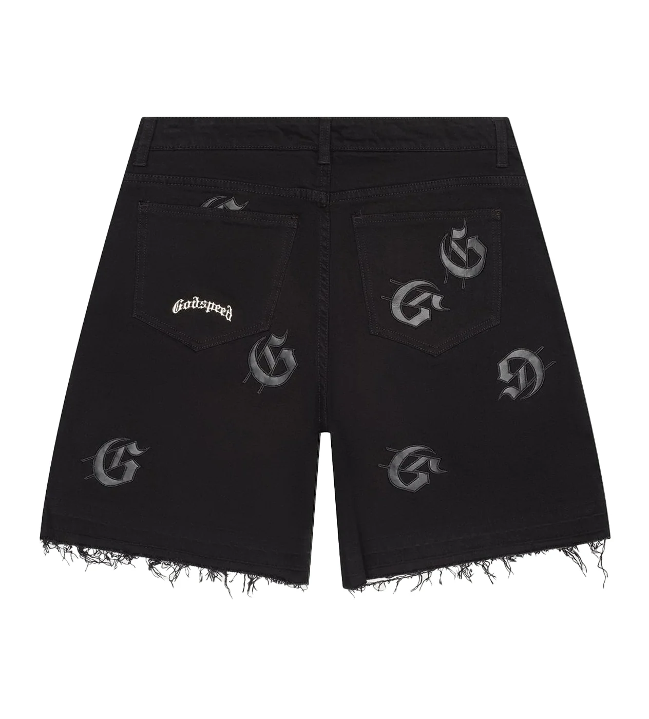 Godspeed Infinity Denim Shorts Black - Image 2