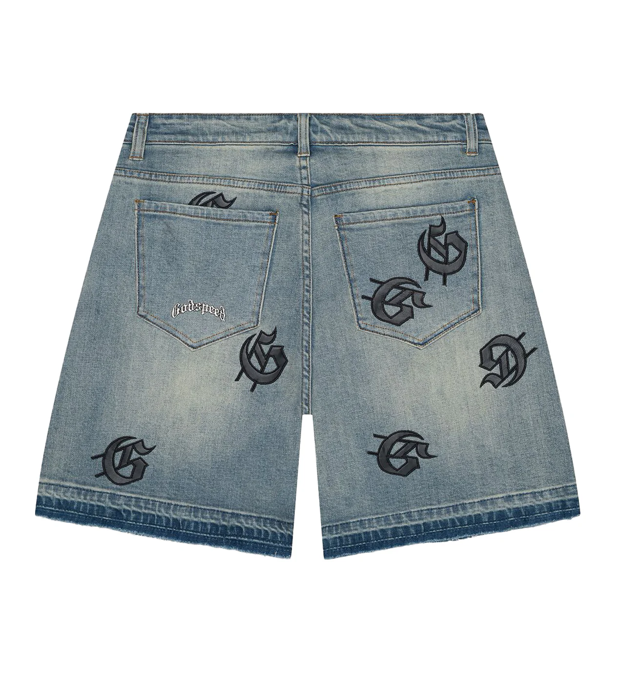 Godspeed Infinity Denim Shorts Blue - Image 2