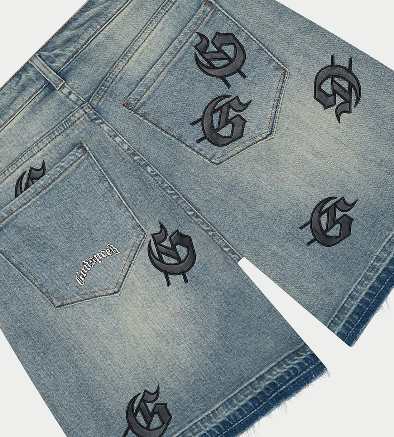Godspeed Infinity Denim Shorts Blue - Image 3