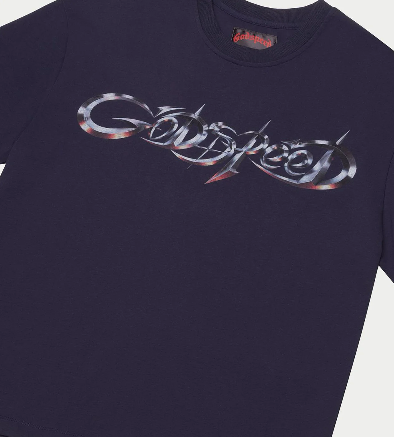 Godspeed New Age Logo Tee Navy - Image 3