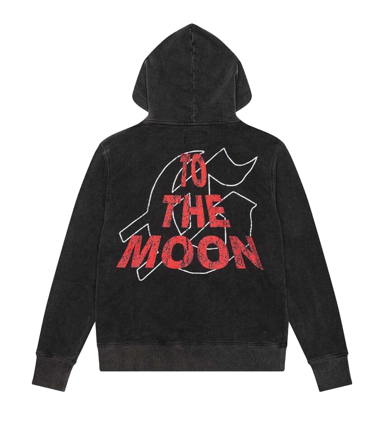 Godspeed No Looking Back Hoodie Black/Red - Image 2