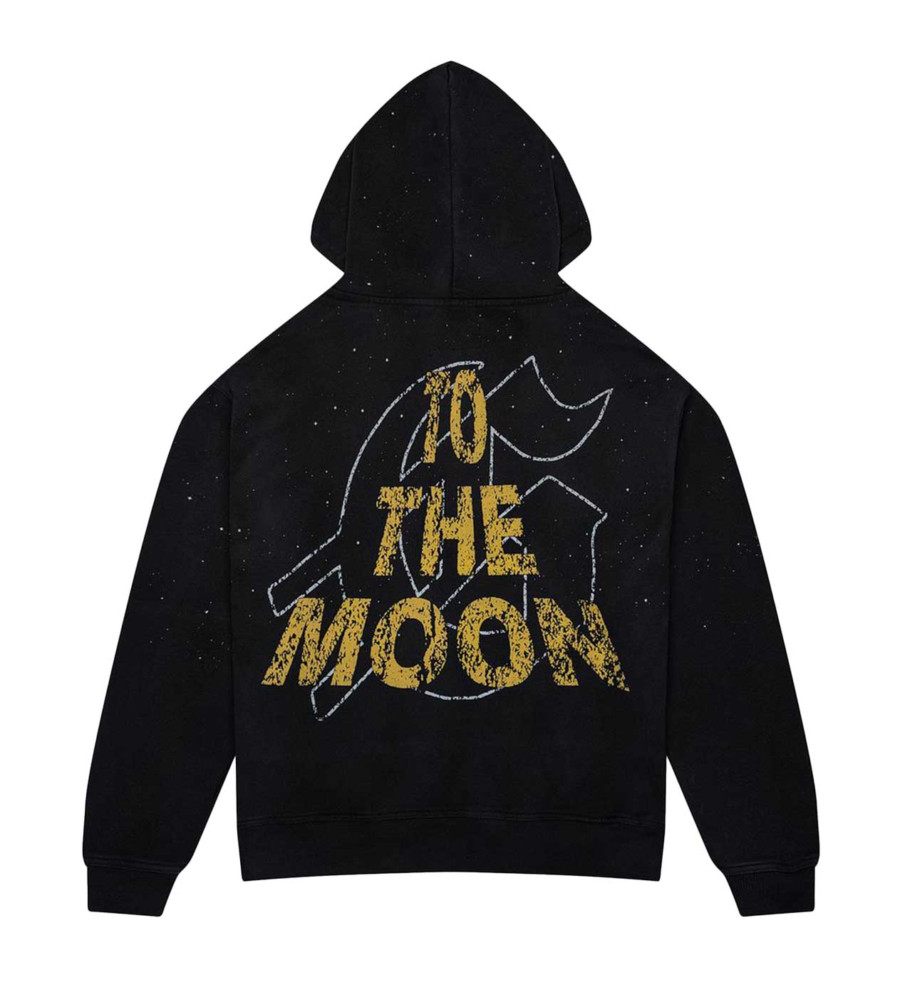 Godspeed No Looking Back Hoodie Black/Yellow - Image 2